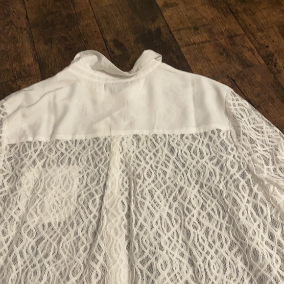 Alfani White Lace Blouse- NWT - Picture 5 of 5